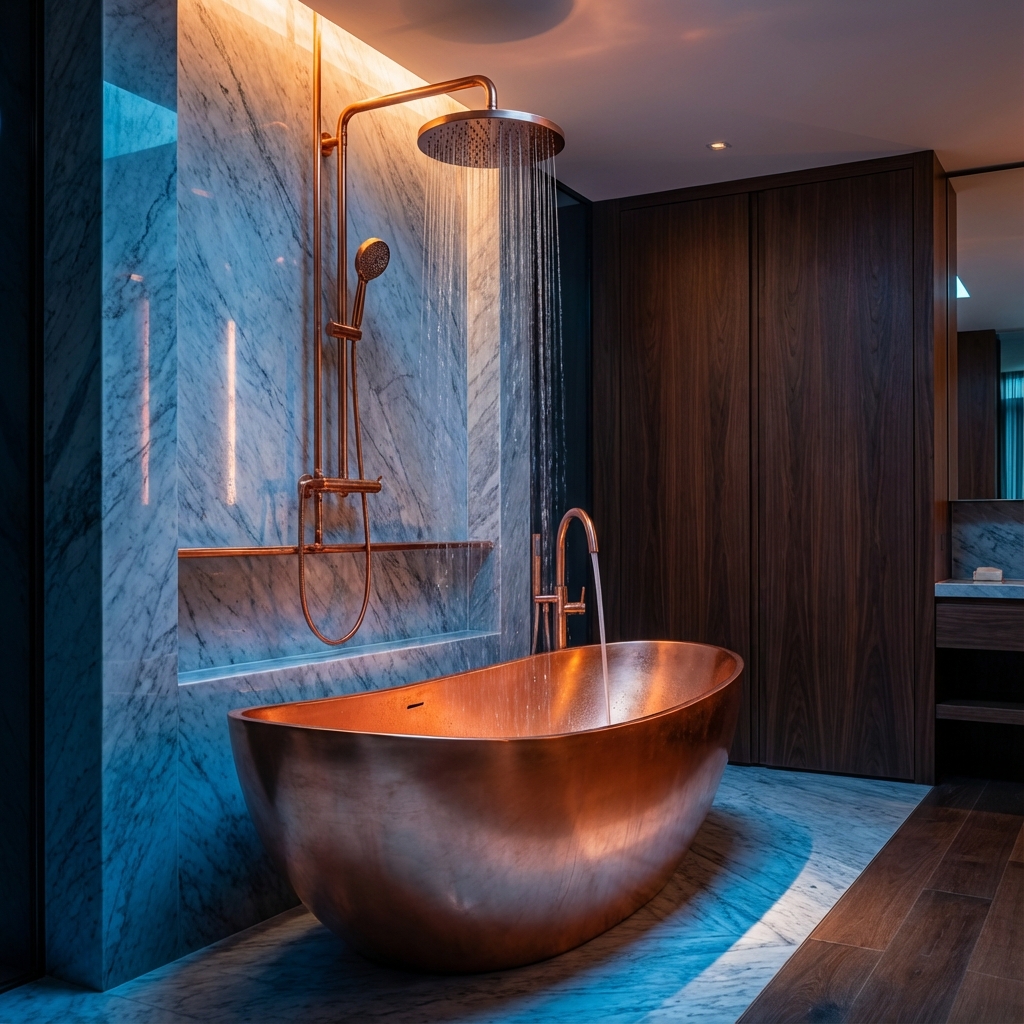 Luxury bathroom interior